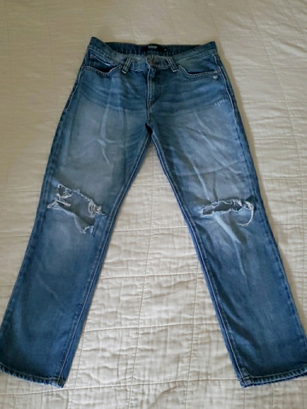 Hudson Jessi Boyfriend Jeans Straight Leg High Rise Denim Size 26